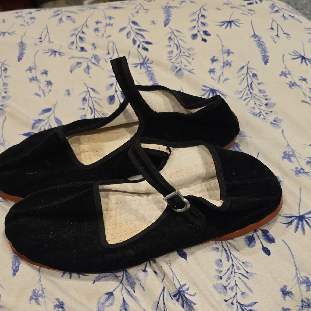 Black Mary Jane Flats for Women